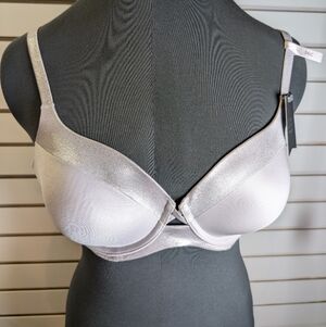 Ambrielle Everyday Full Coverage Fashio Neckline Bra Lilac Raindrop 36C NWT